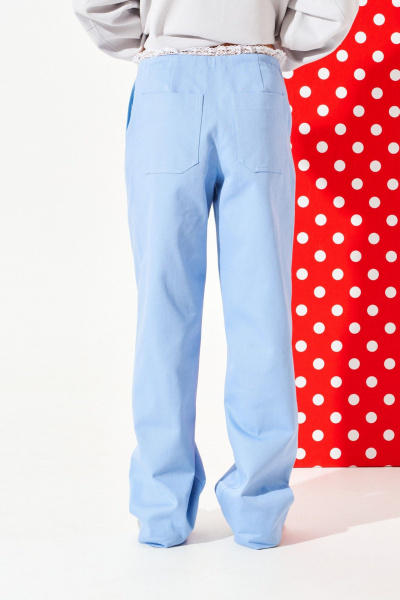Брюки ELLETTO 2375 голубой - фото 5
