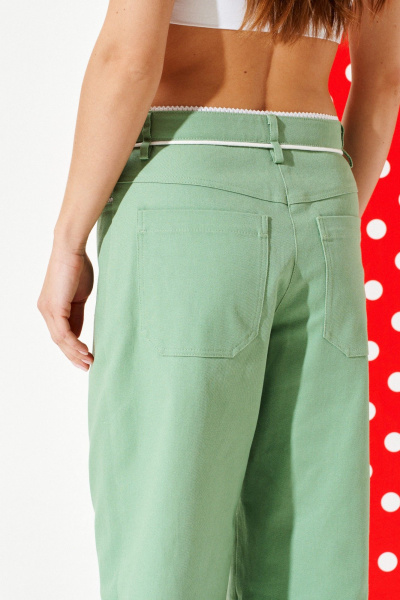 Брюки ELLETTO 2377 зеленый - фото 5