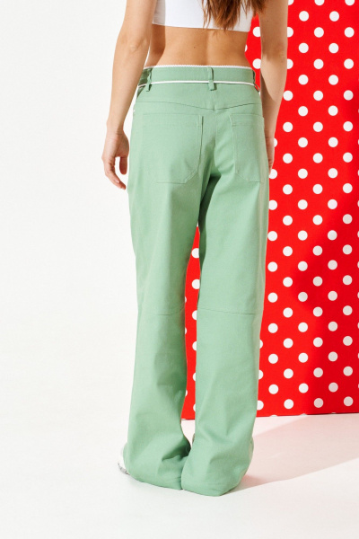 Брюки ELLETTO 2377 зеленый - фото 4