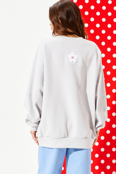 Свитшот ELLETTO 3947 серый - фото 6