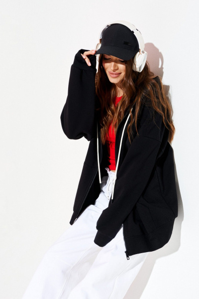 Толстовка ELLETTO 3952 черный - фото 9