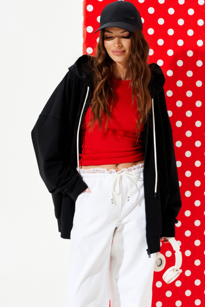 Толстовка ELLETTO 3952 черный - фото 5