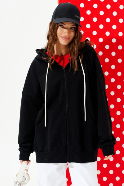 Толстовка ELLETTO 3952 черный - фото 1