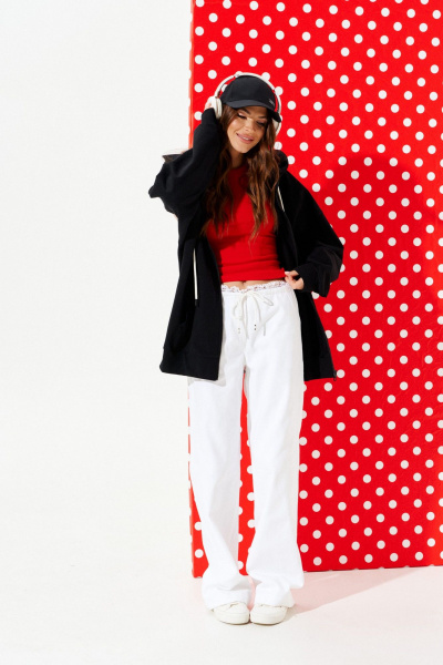 Толстовка ELLETTO 3952 черный - фото 4