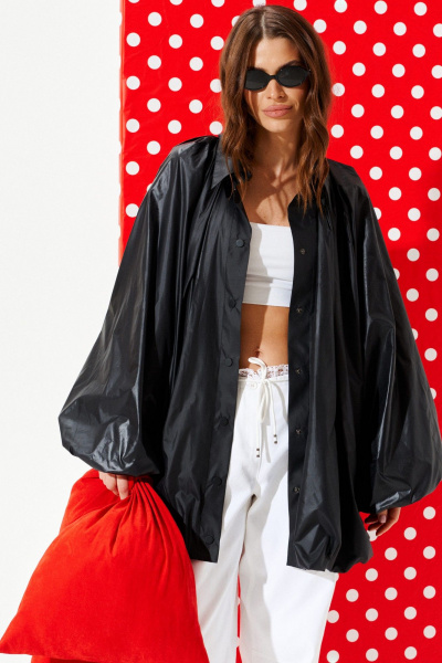 Плащ ELLETTO 3962 черный - фото 8