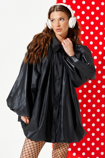 Плащ ELLETTO 3962 черный - фото 3