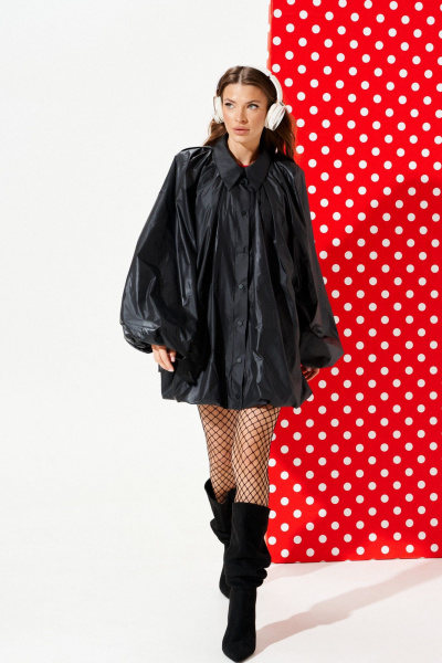 Плащ ELLETTO 3962 черный - фото 1