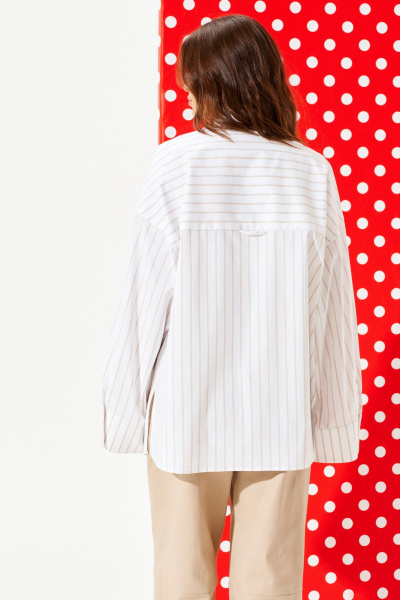 Блуза ELLETTO 3963 молочно-бежевый - фото 6