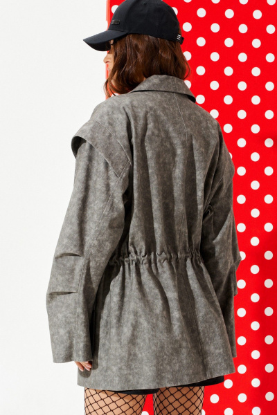 Парка ELLETTO 3964 серый - фото 6