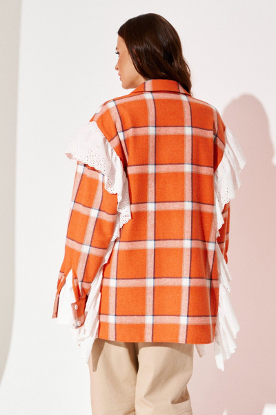 Рубашка ELLETTO 3975 оранжевый - фото 6