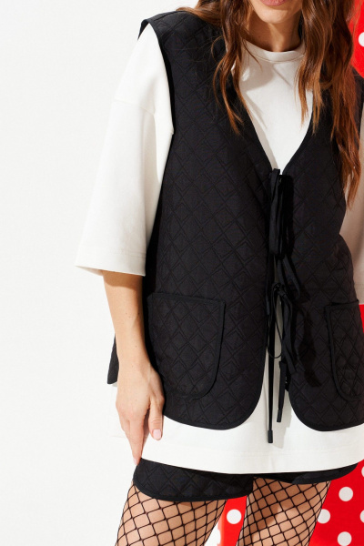 Жилет ELLETTO 3976 черный - фото 4