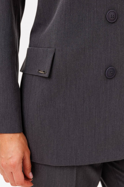 Брюки, жакет Anastasia 1155.4 темно-серый - фото 4