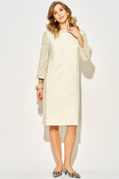 Платье Laikony L-524 экрю - фото 4