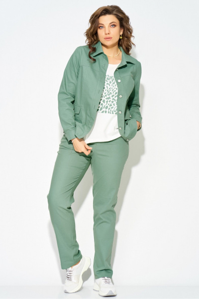 Брюки, джемпер, бомбер Fita 40113 зеленый - фото 3