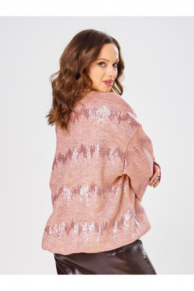 Джемпер Condra 16305 персиковый-розовый - фото 8