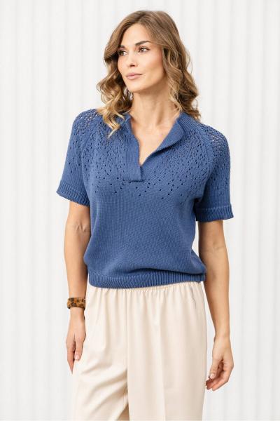 Джемпер Romgil РВ0368-ХЛ2 индиго - фото 1