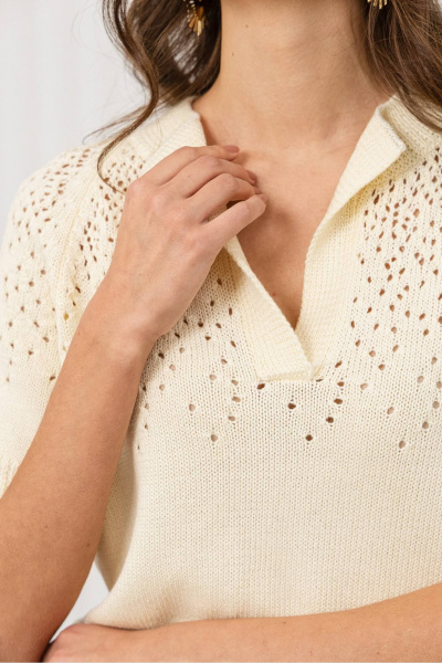 Джемпер Romgil РВ0368-ХЛ2 сливочный - фото 4