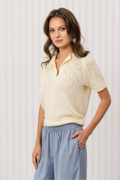 Джемпер Romgil РВ0368-ХЛ2 сливочный - фото 3