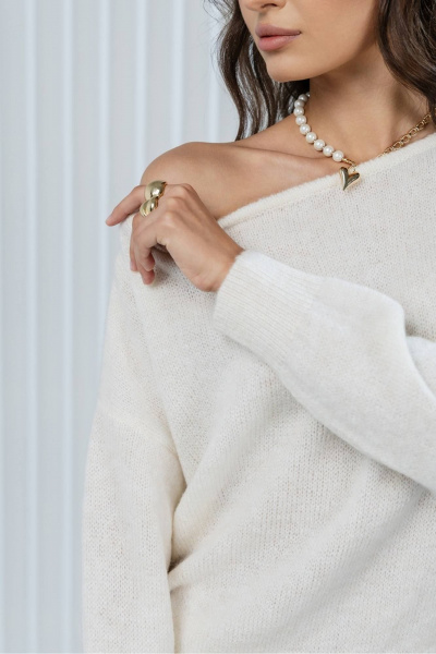 Джемпер Romgil РВ0373-АК2 молочный - фото 3