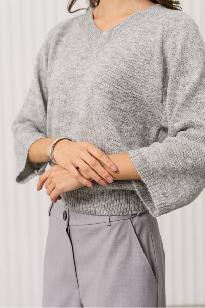 Джемпер Romgil РВ0381-АК2 светло-серый - фото 6