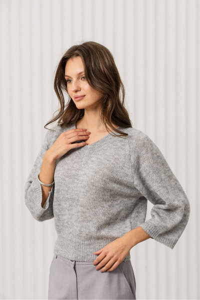 Джемпер Romgil РВ0381-АК2 светло-серый - фото 3