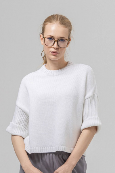 Джемпер Romgil РВ0386-ХЛ2 белый - фото 1