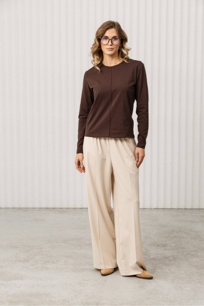 Джемпер Romgil РП0145-ХЛ2 темно-шоколадный - фото 4