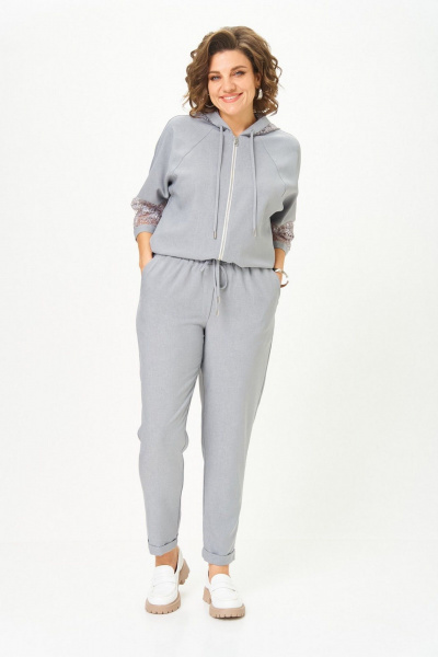 Брюки, жакет Svetlana-Style 1577 светло-серый - фото 4