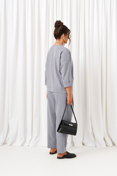 Брюки, жакет Beautiful&Free 6433 серый - фото 8