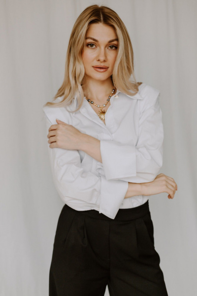 Блуза AEQU 120001-white - фото 2