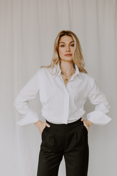 Блуза AEQU 120001-white - фото 14