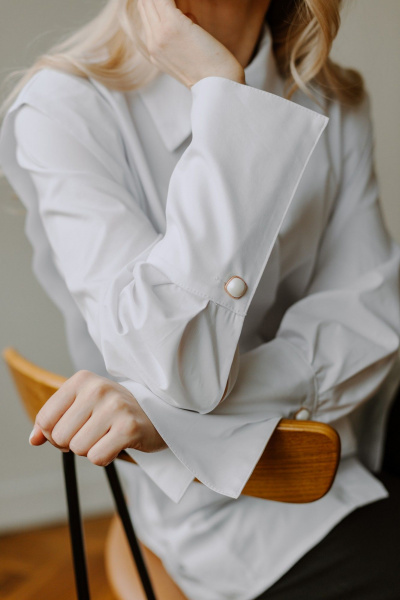 Блуза AEQU 120001-white - фото 11