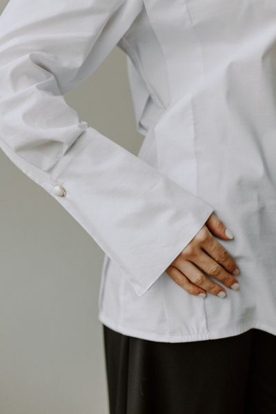 Блуза AEQU 120001-white - фото 9