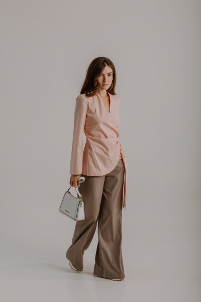 Блуза AEQU 120003-pink - фото 7