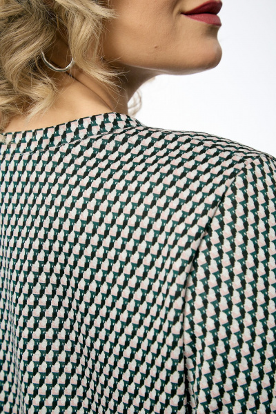 Джемпер, юбка OVERYOU М236 мультиколор_с_изумрудом - фото 7