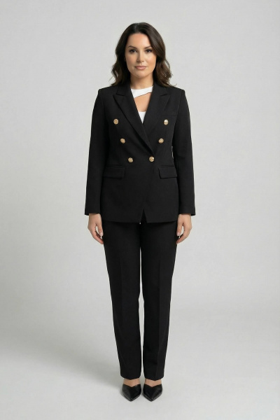 Брюки, жакет AURA otd 9182 черный - фото 2