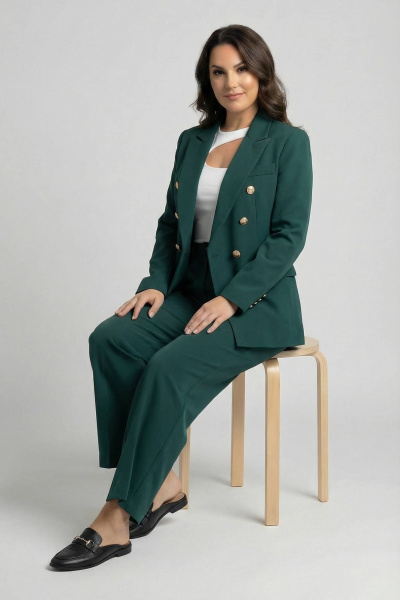 Брюки, жакет AURA otd 9183 изумруд - фото 5
