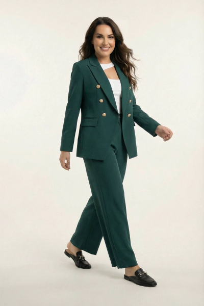 Брюки, жакет AURA otd 9183 изумруд - фото 4