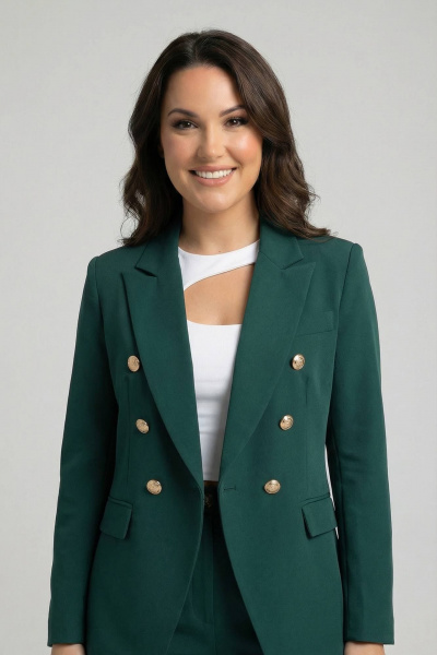 Брюки, жакет AURA otd 9183 изумруд - фото 2