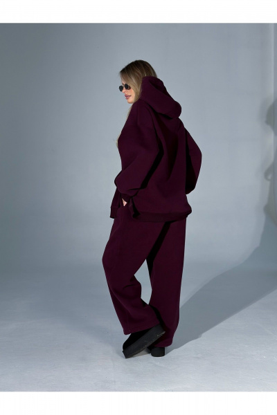 Брюки, худи Urban Base UB102-r винный - фото 2