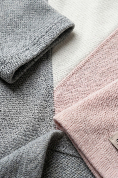 Трикотажное платье до колена с асимметричным дизайном Galean Style 918 розовый - фото 7