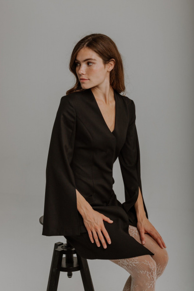 Платье AEQU 170002-black - фото 10