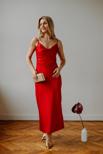 Платье AEQU 170003-red - фото 1