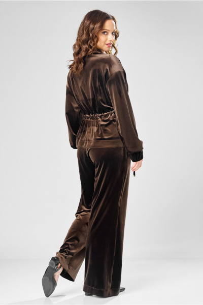 Брюки, джемпер Ольга Стиль С-999 коричневый - фото 6