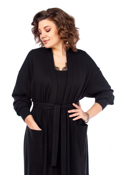 Кардиган, платье Диомант 2145 черный - фото 6