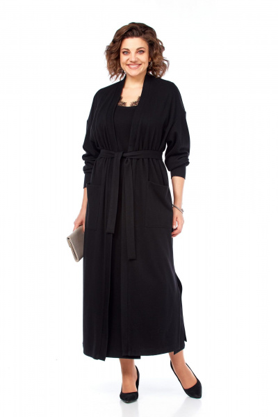 Кардиган, платье Диомант 2145 черный - фото 3
