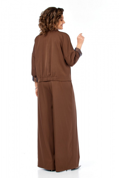 Брюки, жакет Диомант 2148 коричневый - фото 16