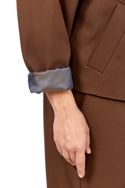 Брюки, жакет Диомант 2148 коричневый - фото 4