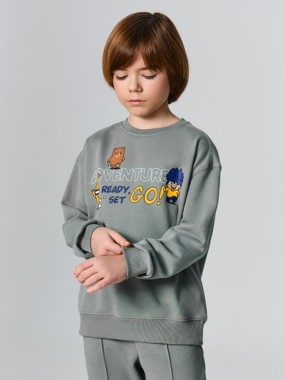 Брюки, джемпер Mark Formelle 393326/25-39247П-7 водяная_лилия_печать_3_сл_на_пол_2_сл_на_пол_3_сл_н - фото 1