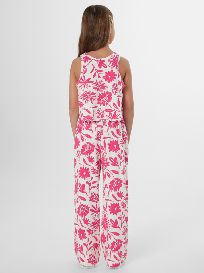 Брюки, топ Mark Formelle 397723/25-39432П-0 розовые_цветы_на_молочном - фото 2